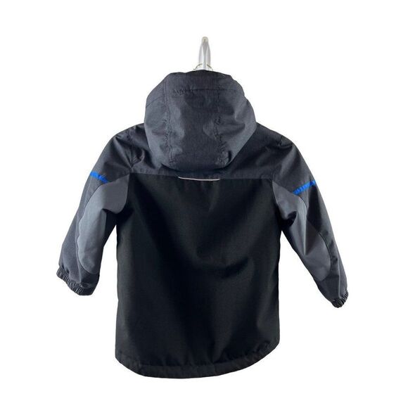 Gerry Systems Soft Shell Hooded Jacket Kids XS Gray Black MISSING INNER SHELL - Picture 7 of 14